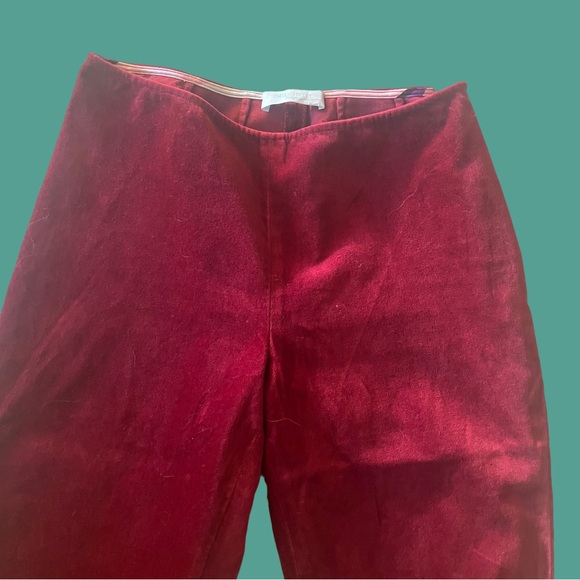 Vintage Emilio Pucci Raspberry Velvet Trousers, Small - Picture 2 of 5